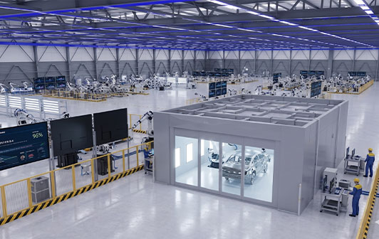 Large-scale automotive production facility with standardized manufacturing processes deployed across multiple production lines.